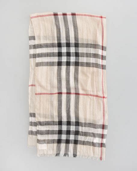 burberry gauze check scarf|burberry exploded check scarf.